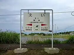 station signage