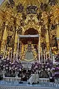 Close up of the Virgin