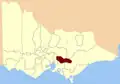 Location of Evelyn in 1859