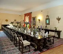 The dining room