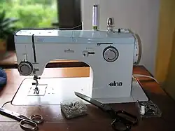 A flatbed Elna SU