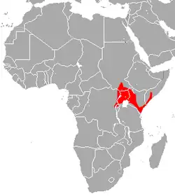 Map of range