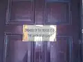 Plaque outside the embassy