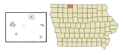 Location of Dolliver, Iowa