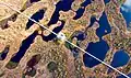 Endla nature reserve, boardwalk and observation tower in Jõgevamaa, Estonia (spring 2023)