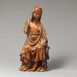 Enthroned Virgin and Child, ivory, English, c. 1290–1300