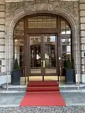 Main entrance to the hotel