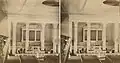 Church of The Epiphany interior, view towards chancel from gallery. Undated.