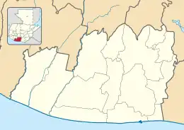 La Democracia, Escuintla is located in Escuintla Department