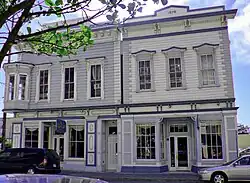 Victorian detailed commercial building now a seafood restaurant