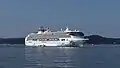 Explorer Dream anchored in Bay of Islands, New Zealand