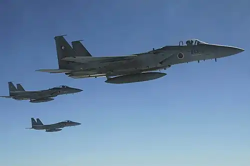 F-15Js of 204 Sqn in flight (2010)