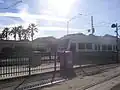 A train at Fair Oaks station