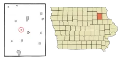Location of Randalia, Iowa