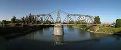 Rail bridge over the Nooksack River