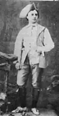 Pavel Gerdt as Colas in Jules Perrot's production, Saint Petersburg, circa 1865