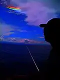 Fire rainbow right off the coast of Carrillo