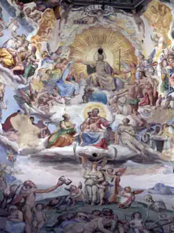 Detail of The Last Judgement by Vasari and Zuccari