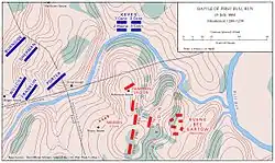 Map 6: Situation at 12:00–12:30 (July 21, 1861)