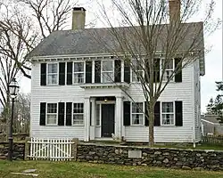 The First (or Old) Methodist Meeting House was originally built in another location in 1825, and moved to its current location in 1839 and a new front section was added.[35]