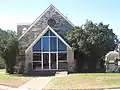 The First United Methodist Church, across the street from City Hall
