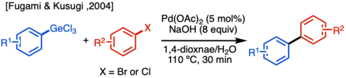 First example of organogermanes used in transition-metal-catalyzed cross-coupling reactions