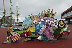 Plastic Mero (Atlantic goliath grouper), Funchal (2019)[9]