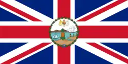 Flag of the governor-in-chief of the British Leeward Islands (1874–1952)