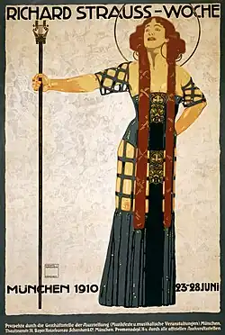 Festival poster by Ludwig Hohlwein (1910)
