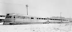 Budd company photo of the train in January 1935