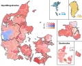 Largest party within each nomination district and constituency.
