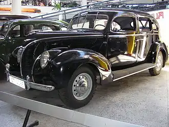 Latvian-built Ford-Vairogs V8 "De Luxe" (1938)in Riga Motor museum