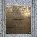 Plaque located outside 53 Ailesbury Road