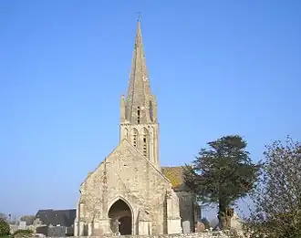 The church in Formigny La Bataille
