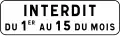 Parking restrictions