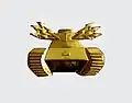 Branch insignia m/52-60. Also known as Pansargrodan ("Iron Frog").