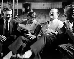 With Clark Gable, Cary Grant, and David Niven in the 1950s