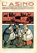 Cover of 10 April 1904. The Socialist congress in Bologna. A pious wish of the local suckers: to devalue the country while its defenders beat themselves up.