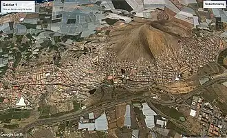 Gáldar from space
