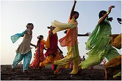 Girls in Punjabi suits