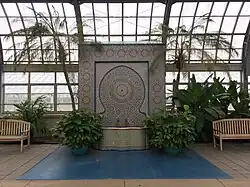 A traditional Moroccan fountain