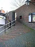 Grade II listed steps and wall giving access from Gas Street