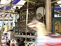 An earlier style of organ, playing from a pinned barrel.