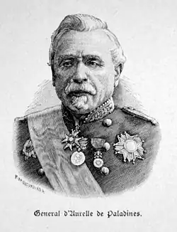 Engraving of General d’Aurelle de Paladines, victor of the Battle of Coulmiers
