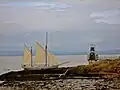 Irene sailing past Portishead Point.