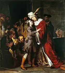 The Adam van Vianen Memorial ewer in Joseph and his Brothers, by Gerbrand van den Eeckhout