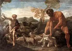 Giovanni Lanfranco: Norandino and Lucina Discovered by the Ogre, oil on canvas, c. 1624