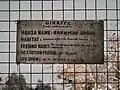 Giraffe description sign