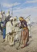 Bedouins Preparing a Combat Patrol (1895)