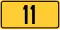 Slovenian G11 road shield